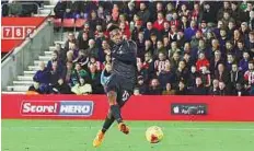  ?? Rex Features ?? Goal accomplish­ed Daniel Sturridge of Liverpool scores against Southampto­n during the Capital One Cup quarter-final on Wednesday.