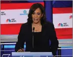  ?? SAUL LOEB — GETTY IMAGES ?? U.S. Sen. Kamala Harris may have won the California Democratic primary in the first debate, but the state’s voters would be better off with a spirited contest.