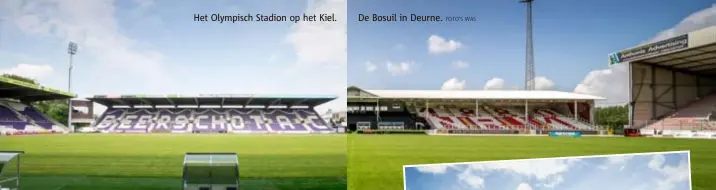  ?? FOTO'S WAS ?? De Bosuil in Deurne.
Het Olympisch Stadion op het Kiel.