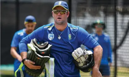  ?? Photograph: Gallo Images/Getty Images ?? Jacques Kallis during a South Africa training session earlier this year. The former all-rounder will work as part of England’s coaching team next month.