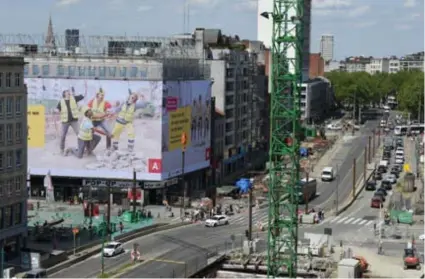  ??  ?? Begin juni worden de Leien‘geknipt’. VAB vreest voor een verkeersch­aos.FOTO JAN VAN DER PERRE