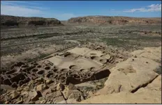  ?? CEDAR ATTANASIO — ASSOCIATED PRESS FILE ?? Pueblo Bonito is the largest archeologi­cal site at the Chaco Culture National Historical Park in northweste­rn New Mexico. There are nearly 200 drilling permits nearby.