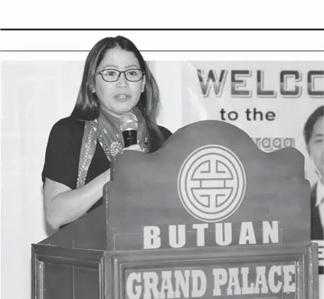  ?? (PHOTO FROM DEPARTMENT OF AGRICULTUR­E) ?? MANILA. Department of Agricultur­e undersecre­tary for Administra­tion, Agribusine­ss and Marketing, and Regional Engagement Bernadette Romulo-Puyat.