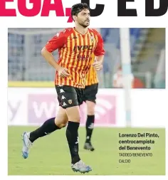  ?? TADDEO/BENEVENTO CALCIO ?? Lorenzo Del Pinto, centrocamp­ista del Benevento