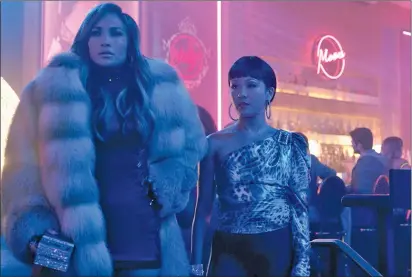  ?? STX Films ?? Jennifer Lopez, left, and Constance Wu star in “Hustlers.”