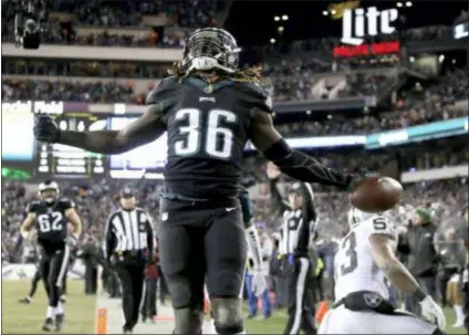  ?? THE ASSOCIATED PRESS FILE ?? Eagles running back Jay Ajayi has reportedly suffered a torn ACL in his left knee and will be lost for the season.