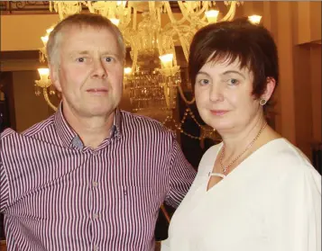  ??  ?? David and Mairead French at the Slaney Holstein Friesian Breeders dinner and awards ceremony in the Ashdown Park Hotel.