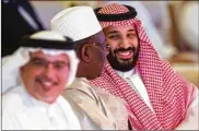  ?? AMR NABIL / AP ?? Saudi Crown Prince Mohammed bin Salman (right) called the killing of journalist Jamal Khashoggi a “heinous crime that cannot be justified.”