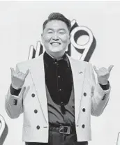  ?? ANTHONY WALLACE/GETTY-AFP ?? South Korean singer Psy, seen April 29, recently released his ninth album, “Psy 9th.”
