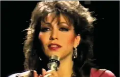  ??  ?? Jennifer Rush performing ‘The Power of Love’ in 1985.