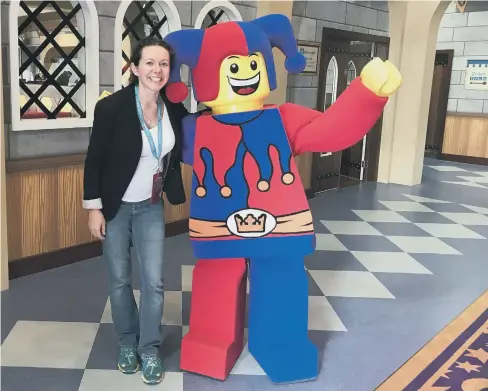  ??  ?? Kate Whiting at Legoland Windsor.