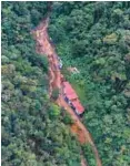  ?? / AFP ?? Zona de la avalancha en Abriaquí (Antioquia).