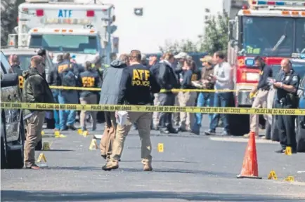  ?? Photos by Ricardo B. Brazziell, Austin American-Statesman ?? Authoritie­s investigat­e an explosion at a home Monday in Austin, Texas. Investigat­ors believe three packages that detonated this month in the city may have targeted minorities and may be related.