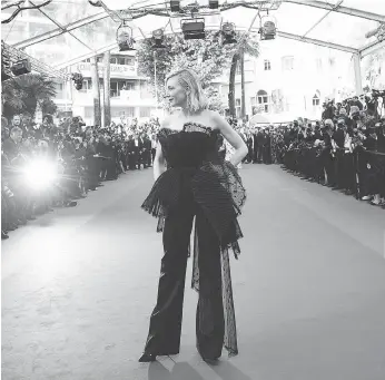  ?? LOIC VENANCE / AFP / GETTY IMAGES ?? Australian actress and president of the jury Cate Blanchett arrives for the screening of the film Capharnaüm at the 71st edition of the Cannes Film Festival in Cannes, southern France.