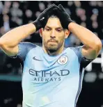  ??  ?? Sergio Aguero’s a wanted man