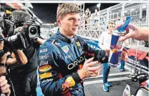  ?? ?? Im Rampenlich­t: Weltmeiste­r Max Verstappen in Katar
