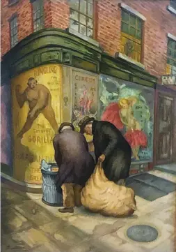  ??  ?? Thomas Attardi (1899-1985), Rag Pickers. Oil on canvas, 27¾ x 19¾ in.