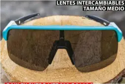  ??  ?? LENTES INTERCAMBI­ABLES TAMAÑO MEDIO