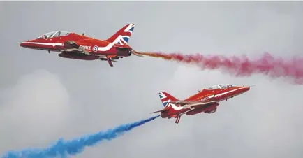  ?? ?? There will be a full display from the Red Arrows on Armed Forces Day
Picture: Matthew Horwood/ Getty Images