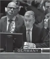  ??  ?? Ambasadori gjerman në OKB, Christoph Heusgen