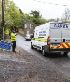 ??  ?? Gardaí at the scene on the Holywell Road and below, Magdalena McMorrow with her sister, Natalia Zaraczyn.