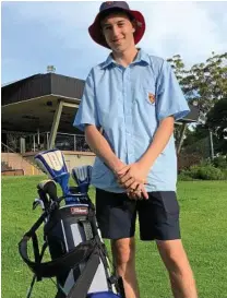  ?? Photo: Sean Teuma ?? TEEING UP: Quinn Croker will feature in the Middle Ridge Open Amateur Championsh­ip this weekend.