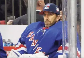  ?? Jim McIsaac / Associated Press ?? Ex-Rangers goaltender Henrik Lundqvist will sit out the upcoming season with the Captials because of a heart condition.