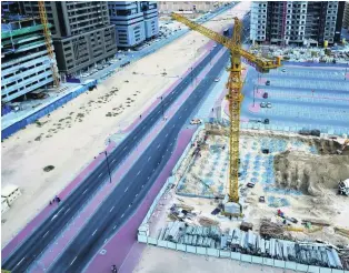  ?? Courtesy RTA ?? The Road and Transport Authority are completing constructi­on of internal roads in 16 residentia­l areas at a cost of Dh835 million as part of a Five-Year Plan.