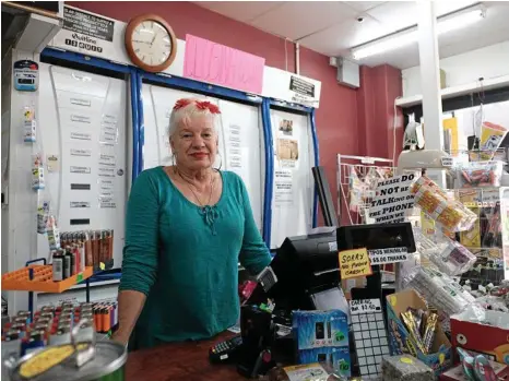  ?? PHOTO: MATTHEW NEWTON ?? GONE: Rhonda Theodosis is shutting the doors on her Groceries and More Convenienc­e Store at 160 Margaret Street at the start of next month.
