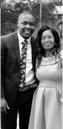  ?? ?? Daren Johnson and his mother, Selma Green, at the Prime Minister’s Awards in Kingston in 2019, where he was shortliste­d for the Excellence in Academics Award.