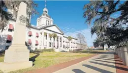  ?? FILE ?? The Florida Capitol in Tallahasse­e is pictured on Wednesday morning, Jan, 20, 2021.
