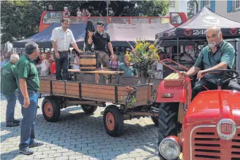  ?? FOTO: PRIVAT ?? Eigens für das Fest gebraut: Zum Schlossfes­t in Aulendorf gab es besonderes Bier.