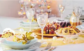  ??  ?? FOOD FOR THOUGHT: Enjoy a Christmas feast at a European destinatio­n