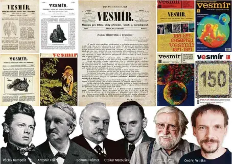  ??  ?? Václav Kumpošt
Antonín Frič
Bohumil Němec
Otakar Matoušek
Ivan M. Havel
Ondřej Vrtiška