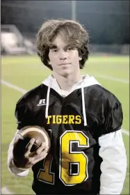  ?? MARK HUMPHREY ENTERPRISE-LEADER ?? Prairie Grove eighth-grader Ethan Miller is fleet of foot. He broke several long touchdown runs while playing halfback throughout the 2018 junior high season.