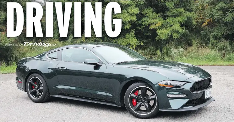  ?? — JIL MCINTOSH ?? 2019 Ford Mustang Bullitt.