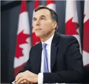 ?? PATRICK DOYLE / THE CANADIAN PRESS ?? Finance Minister Bill Morneau speaks about the Trans Mountain expansion project in Ottawa earlier this month.