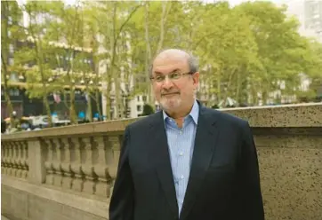  ?? SARA KRULWICH/THE NEW YORK TIMES 2015 ?? Salman Rushdie’s new novel builds on themes that have long preoccupie­d him.