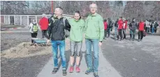  ?? FOTO: TSV REUTE ?? Drei Läufer der Reute-Runners waren bei den Deutschen Crosslauf-Meistersch­aften dabei.