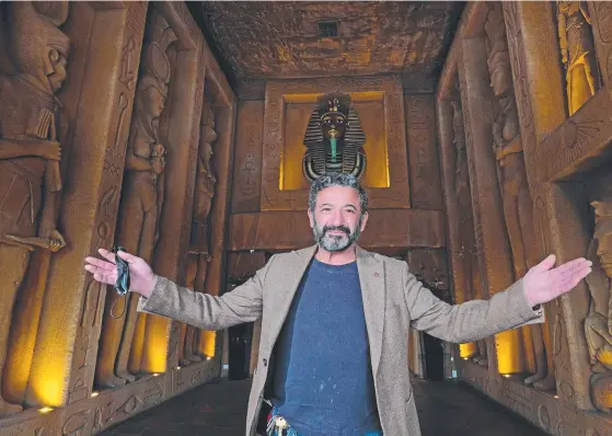  ?? Picture: Mark Wilson ?? The Sphinx Hotel’s owner George Ramia is keen on a jab mandate for pubs but not patron limits indoors.