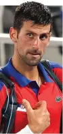  ??  ?? Agony: Djokovic lost in the semi-finals