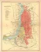  ??  ?? A map of Kolkata from 1909 . Photograph: Antiqua Print Gallery/Alamy