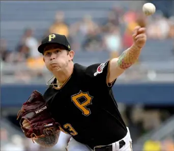  ?? Matt Freed/Post-Gazette ?? Steven Brault allowed only one run and two hits in seven innings Saturday, but left the game trailing the Cubs, 1-0, at PNC Park.