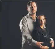  ??  ?? Gulf War veteran Raymond Schwab and his wife, Amelia, pictured Wednesday in Denver, are without the five youngest of their six children. The kids are being held in Kansas. Helen H. Richardson, The Denver Post