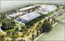  ?? SUBMITTED PHOTO ?? An architect’s rendering of a new West Conservato­ry that will be built at Longwood Gardens.