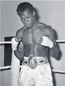  ?? Picture: Getty. ?? Bunny Sterling in the ring in October 1970.