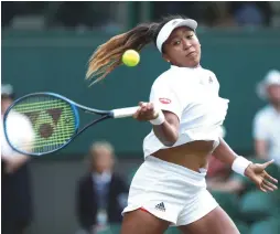  ?? (Reuters) ?? AFTER WINNING two straight Grand Slam titles, Naomi Osaka has now failed to reach the second week at the past two majors.