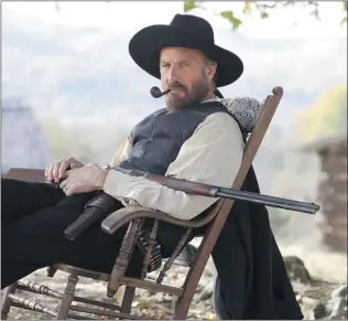  ??  ?? Kevin Costner plays Devil Hatfield in the miniseries, Hatfields and Mccoys, shot in Romania.