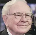  ??  ?? Warren Buffett