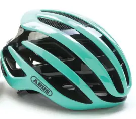  ??  ?? The Abus Airbreaker helmet ($ 360, hlc.bike) is a versatile lid. It has 14 vents for cooling: 11 for intake and three for exhaust. It’s aerodynami­cs also help manage air around a rider’s head. The Airport feature keeps things aero by allowing glasses to be stowed at the back.